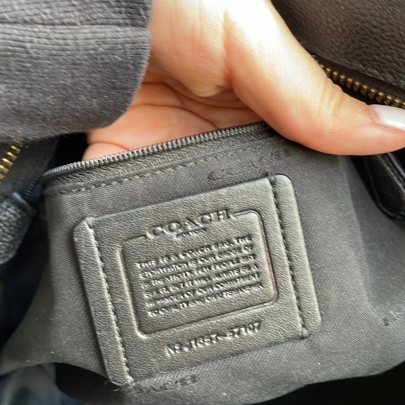 Coach Turnlock 27 Chain Leather Mollie Marley Tote Ava City - Picture 10 of 12